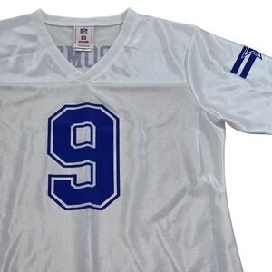 NFL Players Dallas Cowboys Football Jersey Tony Romo #9 White Womens Large